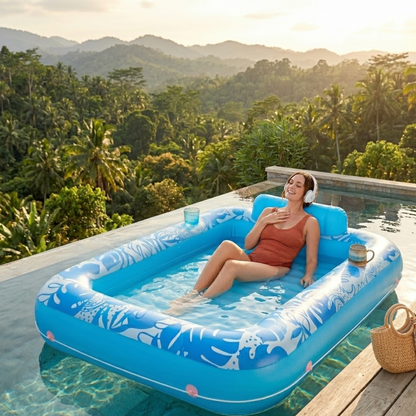 Inflatable Tanning Pool | The Ultimate Glow-Up Pool