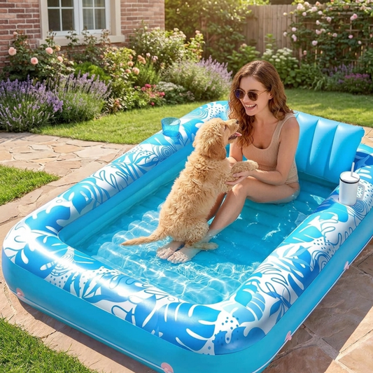 Inflatable Tanning Pool | The Ultimate Glow-Up Pool