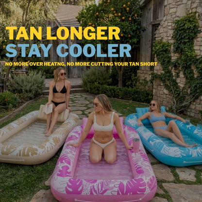 Inflatable Tanning Pool | The Ultimate Glow-Up Pool