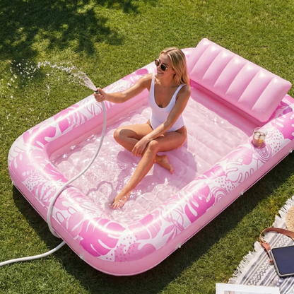 Inflatable Tanning Pool | The Ultimate Glow-Up Pool